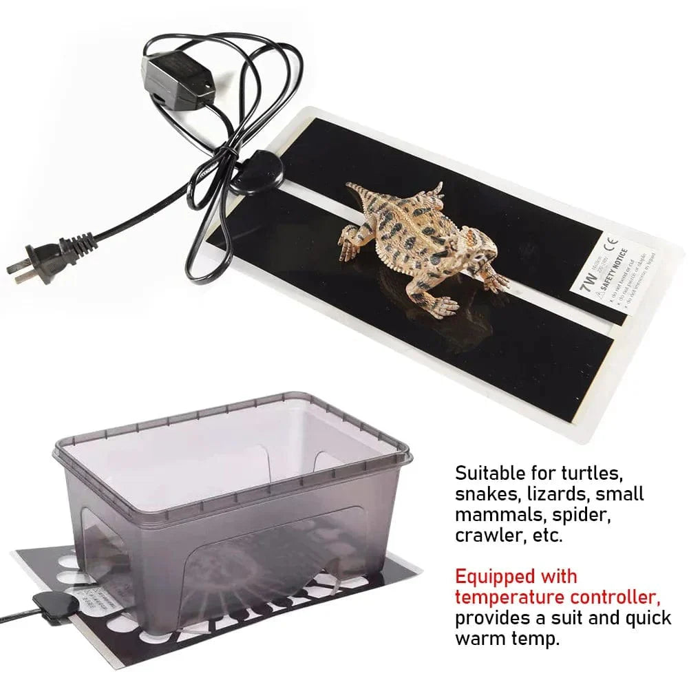 Norvo | 5-35W Terrarium Reptilvarme matte Klatre Kjæledyr Varmeputer Justerbar Temperaturregulator Matter Reptiltilbehør EU