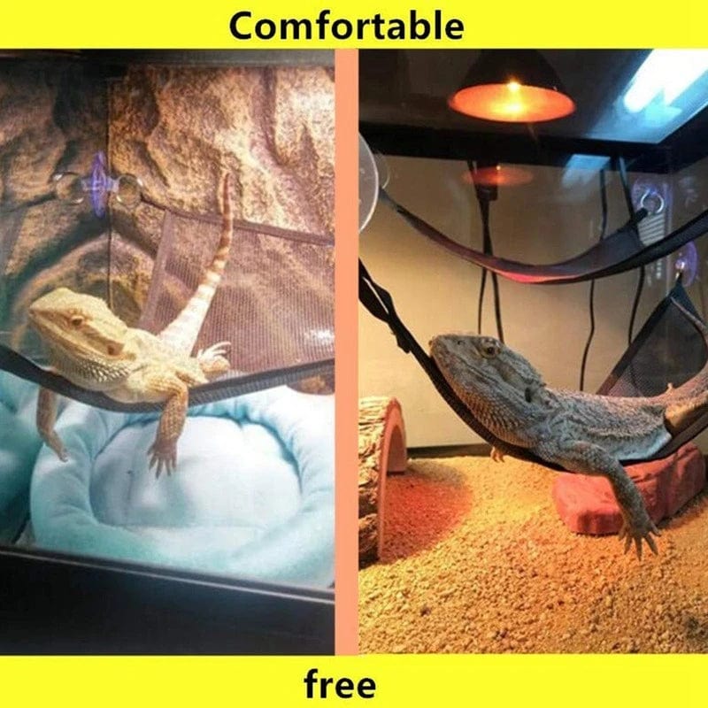 Norvo | Reptil-hengekøye Lounger stige tilbehørssett for store små skjeggagamer Anolis gekkoer øgler eller slanger reptil tilbehør