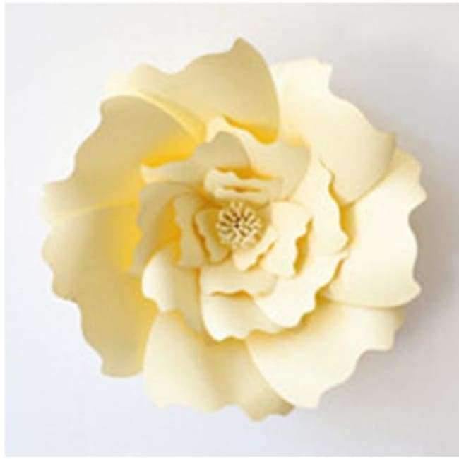 Norvo | 30cm Papirblomster med engangsservise for bursdagsfestdekorasjoner Barn Einhornfest Babyfest Tilbehør