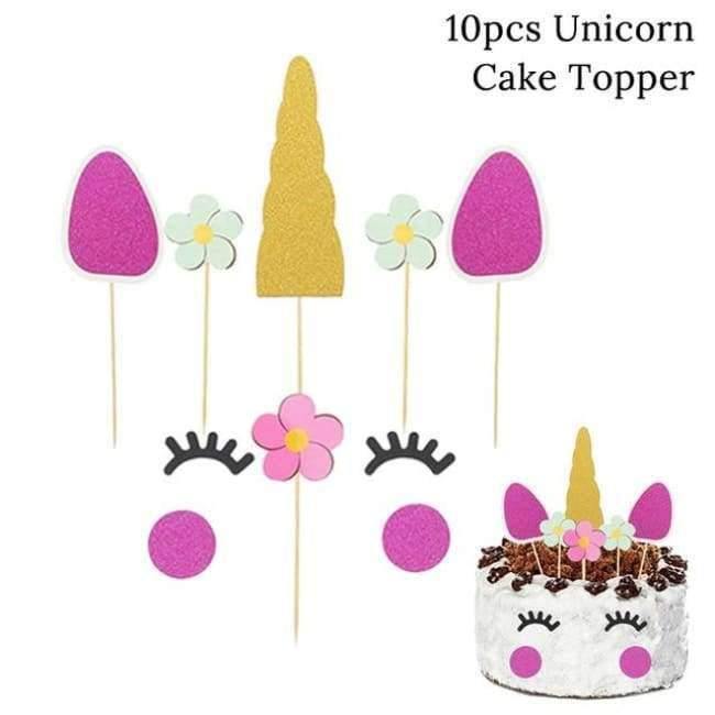 Norvo | 30cm Papirblomster med engangsservise for bursdagsfestdekorasjoner Barn Einhornfest Babyfest Tilbehør