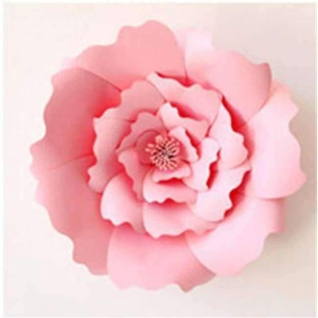 Norvo | 30cm Papirblomster med engangsservise for bursdagsfestdekorasjoner Barn Einhornfest Babyfest Tilbehør