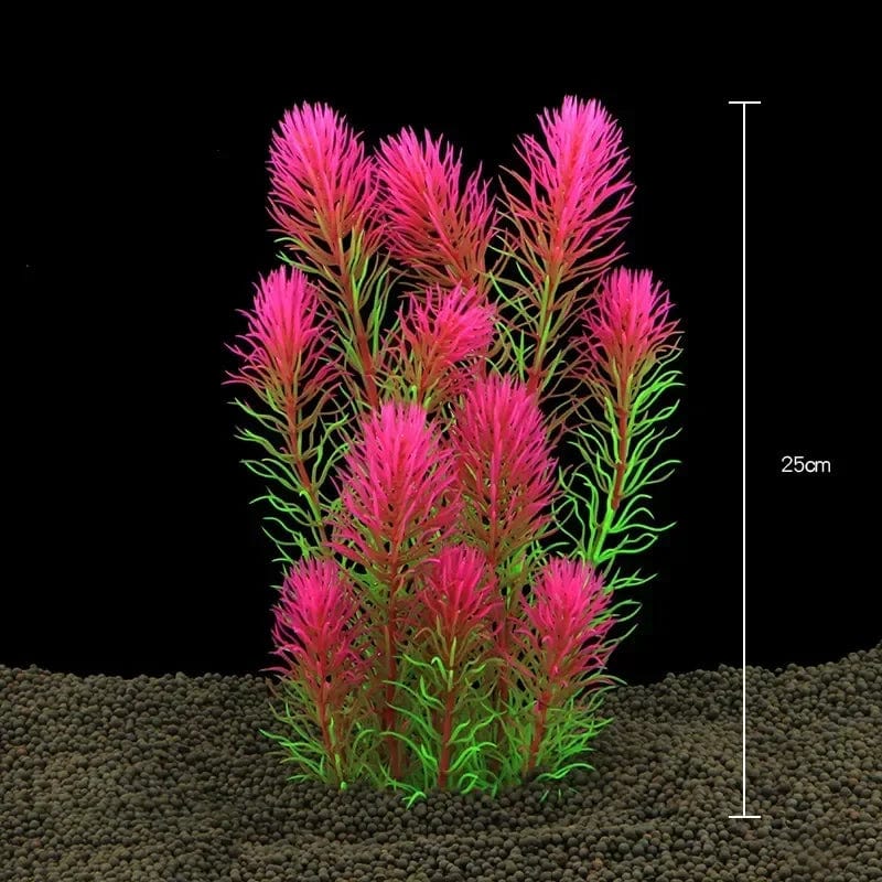 Norvo | Akvariefisk tank vannplante dekorasjon akvariedekor vannplanter undervanns plast kunstgress tilbehør kjæledyrbehov hjem