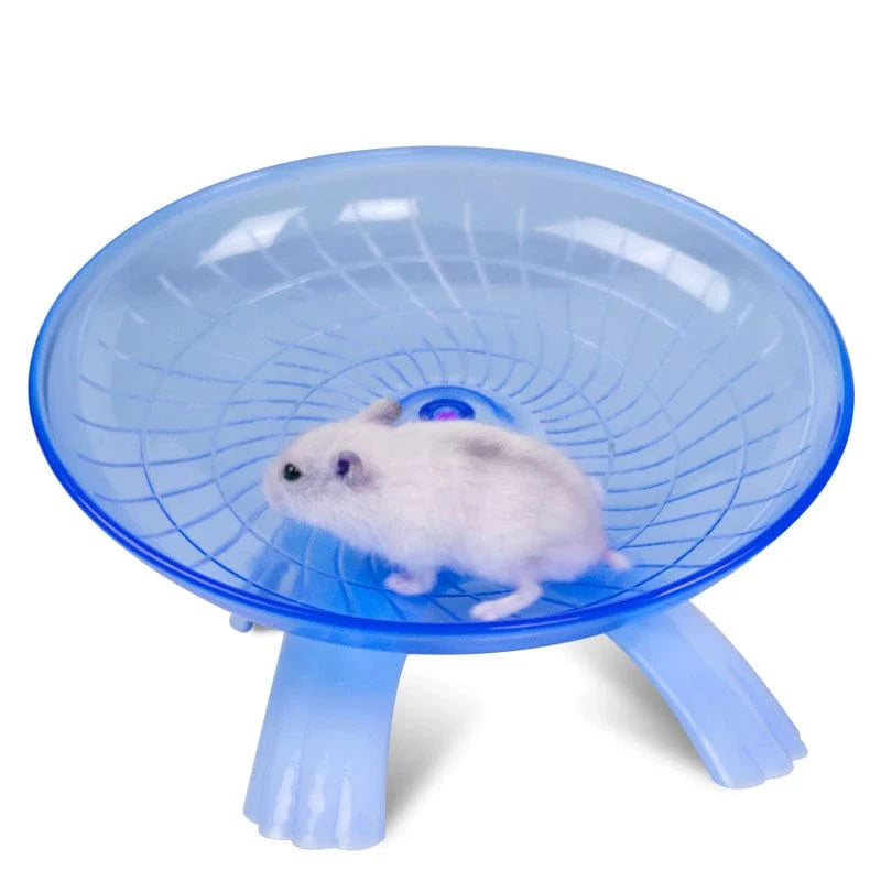 Norvo | Kjæledyr Hamster Løpehjul Stille flygende tallerken Stålaks hjul Løpedisk Leketøy Bur Smådyr Hamster Tilbehør