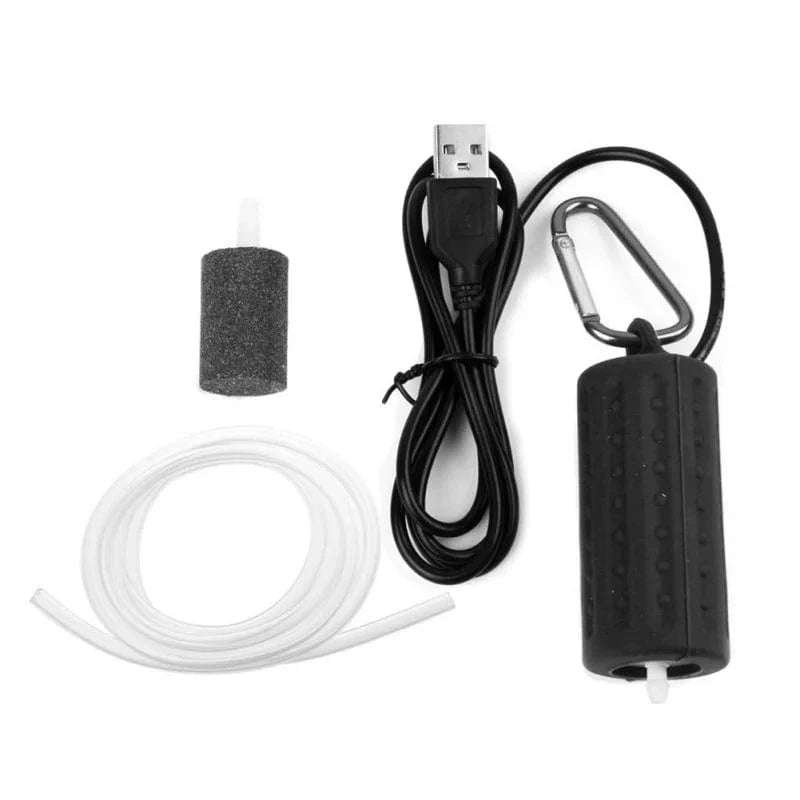 Norvo | Bærbar USB Mini Akvariefilter Oksygenluftpumpe for Fisertura Funksjon Ultra Stille Høyytelses Akvarietank-tilbehør