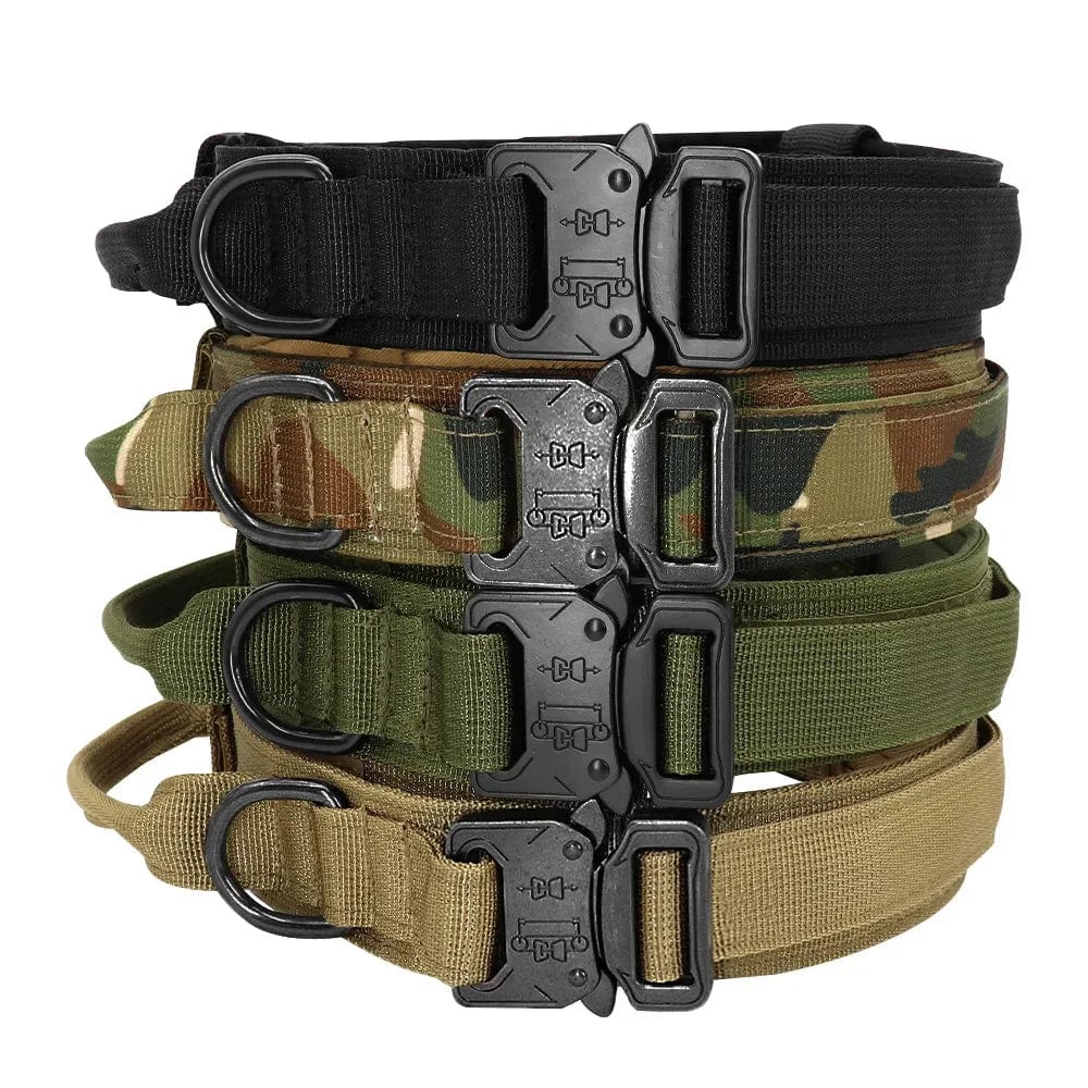 Norvo | Taktisk Hundehalsbånd Militær Justerbar Robust Nylonline For Mellomstore Store Turer Trening Husdyrtilbehør Bruddline Seil