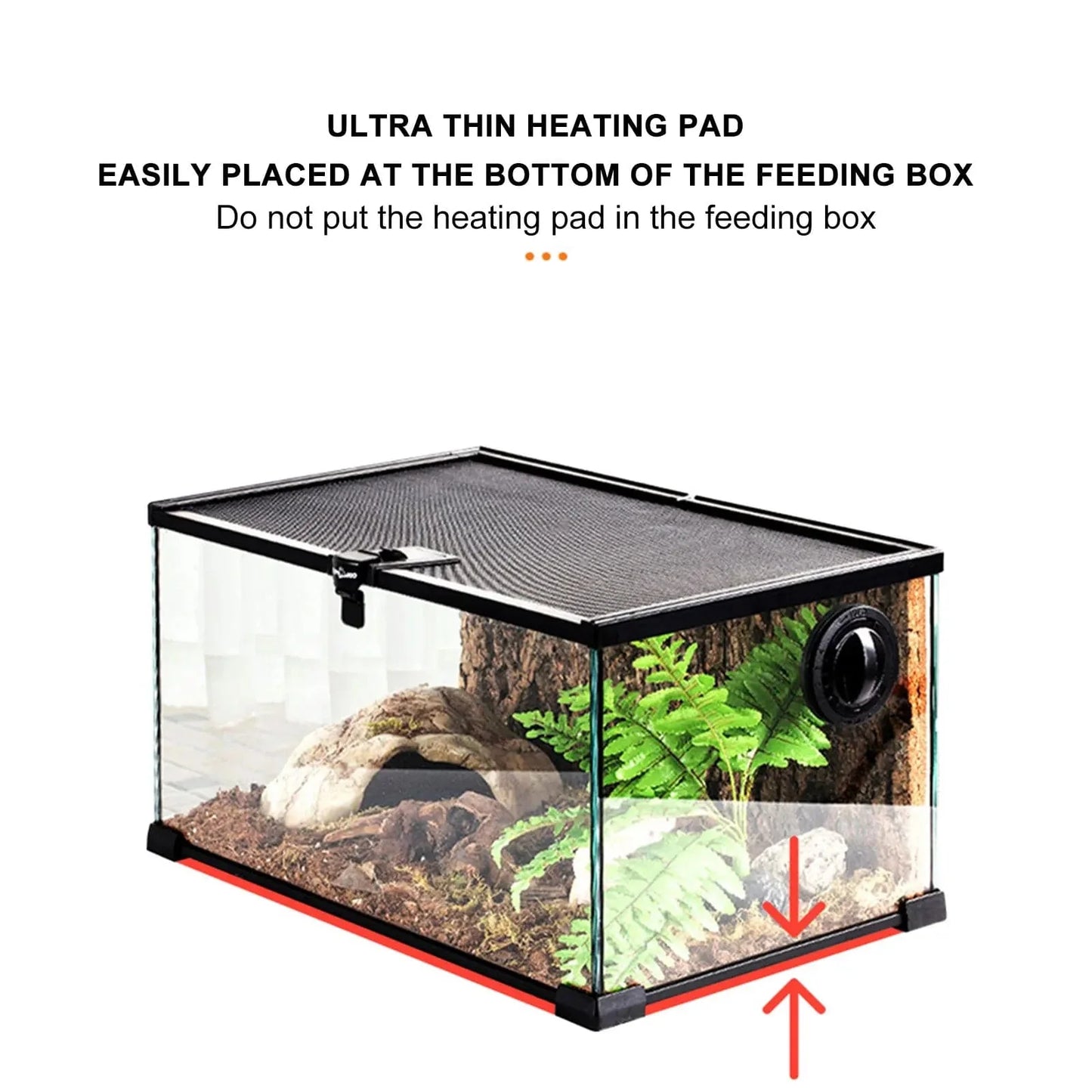 Norvo | Terrarium Akvarium Reptil Varmepute Klatring Kjæledyr Oppvarming Varmeputer Justerbar Temperaturregulator Matter Reptil Tilbehør