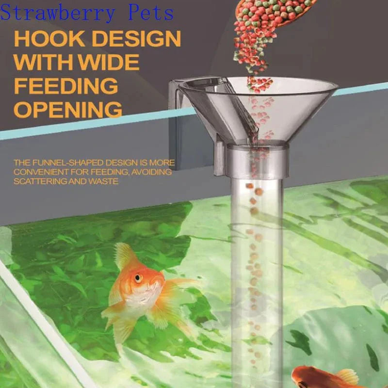 Norvo | Akryl-Akvarium-Fôrslange-Sett Skål Transparent Fiskekar Reker Snegl Fôrdispenser Skål Akvarium Fôringstilbehør Reker
