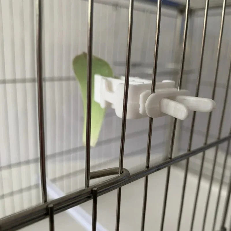 Norvo | 1Stk Liten Vogel Matbeholder Papegøye Frukt Grønt Klipp Sepia Bein Fôringsutstyr Klemme Fuglebur Tilbehør Oiseaux