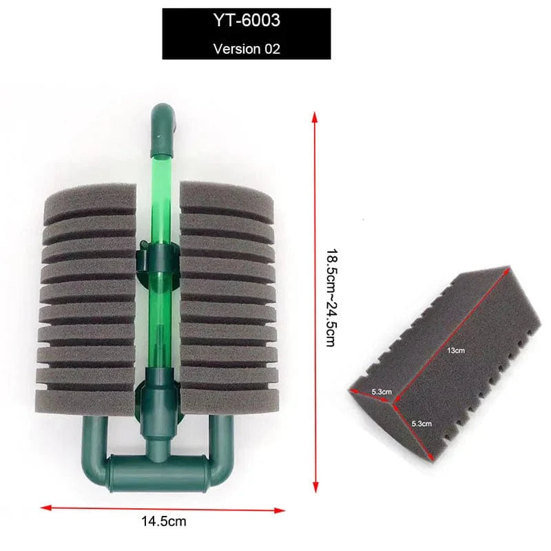 Norvo | Nytt bio-skumfilter for akvarium fisketank reker dam luftpumpe biokjemisk filtrering lydløs skumgummi akvarium tilbehør