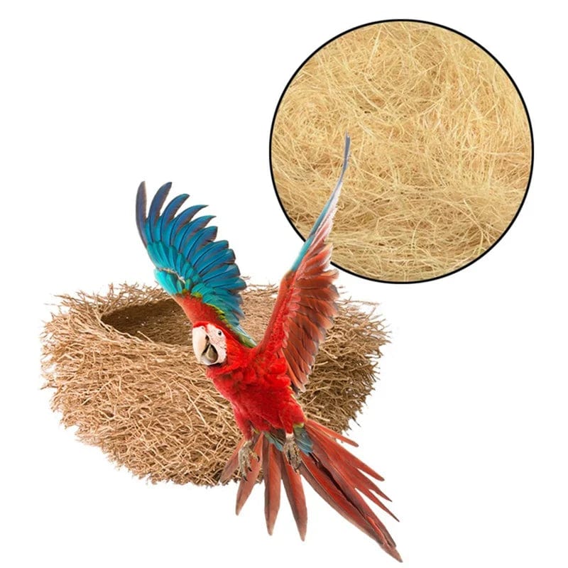 Norvo | 1 Pakke 30g Jute Reirmateriale Rede / Fiber Volierer Fugl Kanarifugl Finker Rede Fyllt Gress Fugleburt Tilbehør Dekorasjon