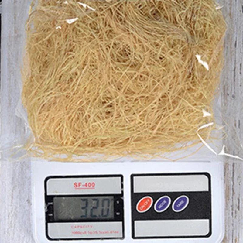 Norvo | 1 Pakke 30g Jute Reirmateriale Rede / Fiber Volierer Fugl Kanarifugl Finker Rede Fyllt Gress Fugleburt Tilbehør Dekorasjon
