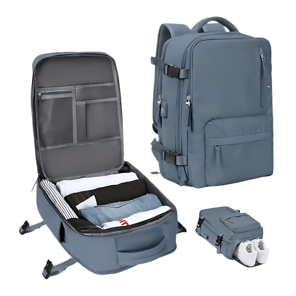 Vanntett reise-ryggsekk med USB