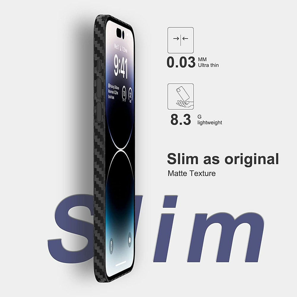 Skanto | 0.3mm Ultra Tynn Tekstur Matt Hardt Skall For iPhone