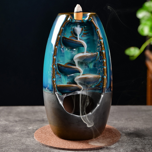 Mountain Incense Holder + GRATIS 7 Autentiske Kegler av Naturlige Dufter Skanto
