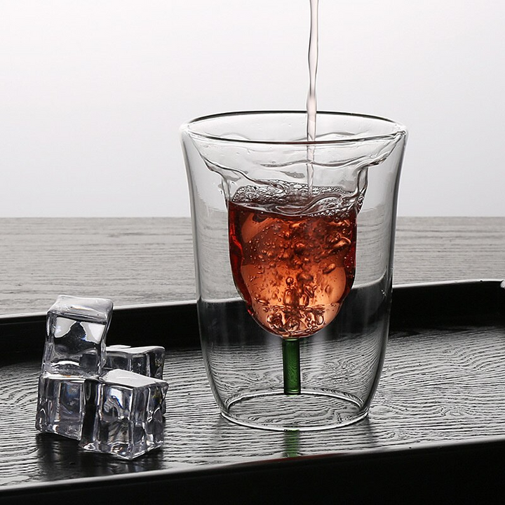 Skanto | Blomster mønster Dobbel-lags glass