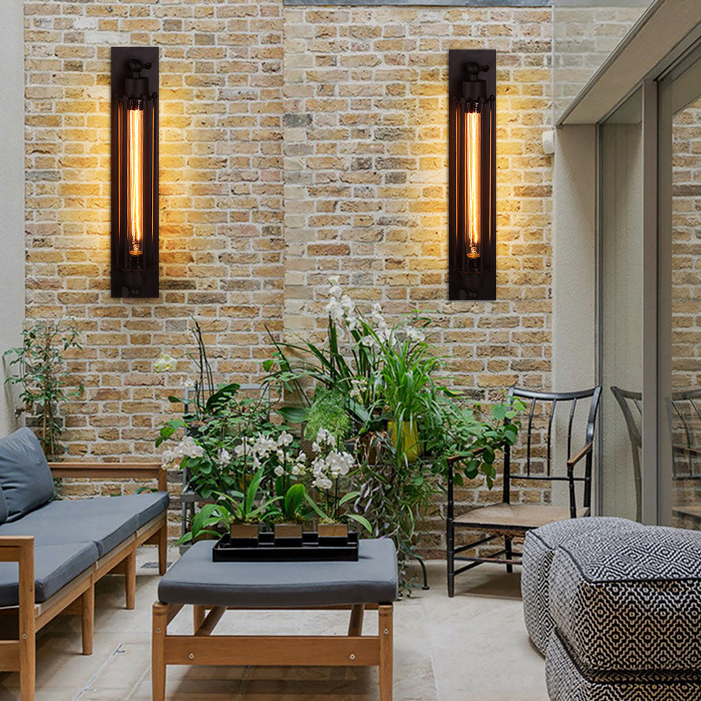 Minimalistisk Linje Vanntett Støvfri LED Hagevegglampe | Skanto