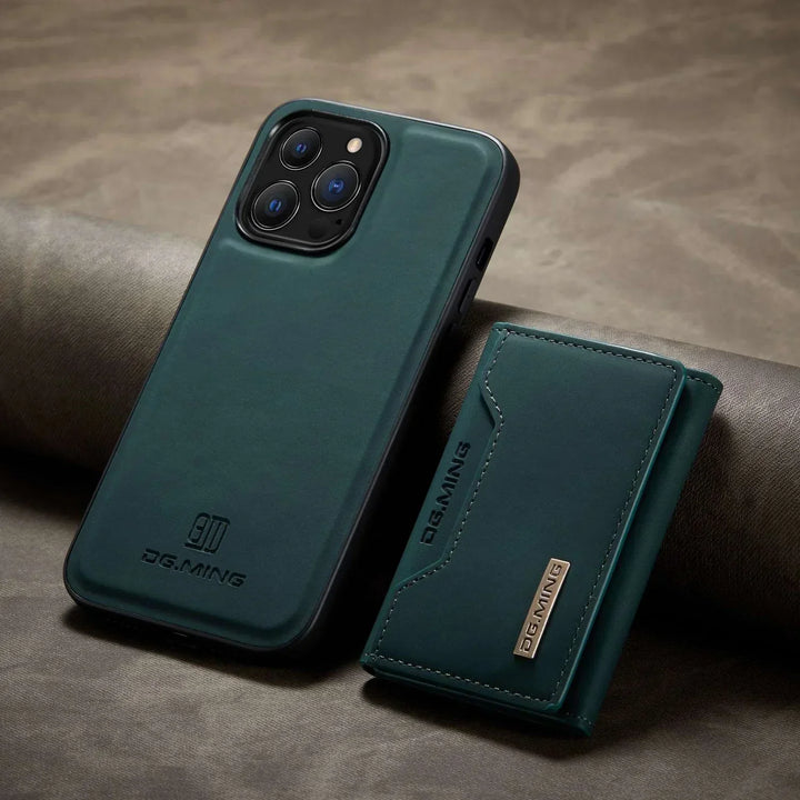 Skanto | 2 i 1 avtakbar skinnlommebokdeksel for iPhone