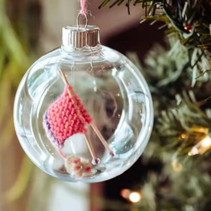 Jule Strikket Kule Ornamenter Xmas Tre Henge Dekorasjon Pendel | Skanto