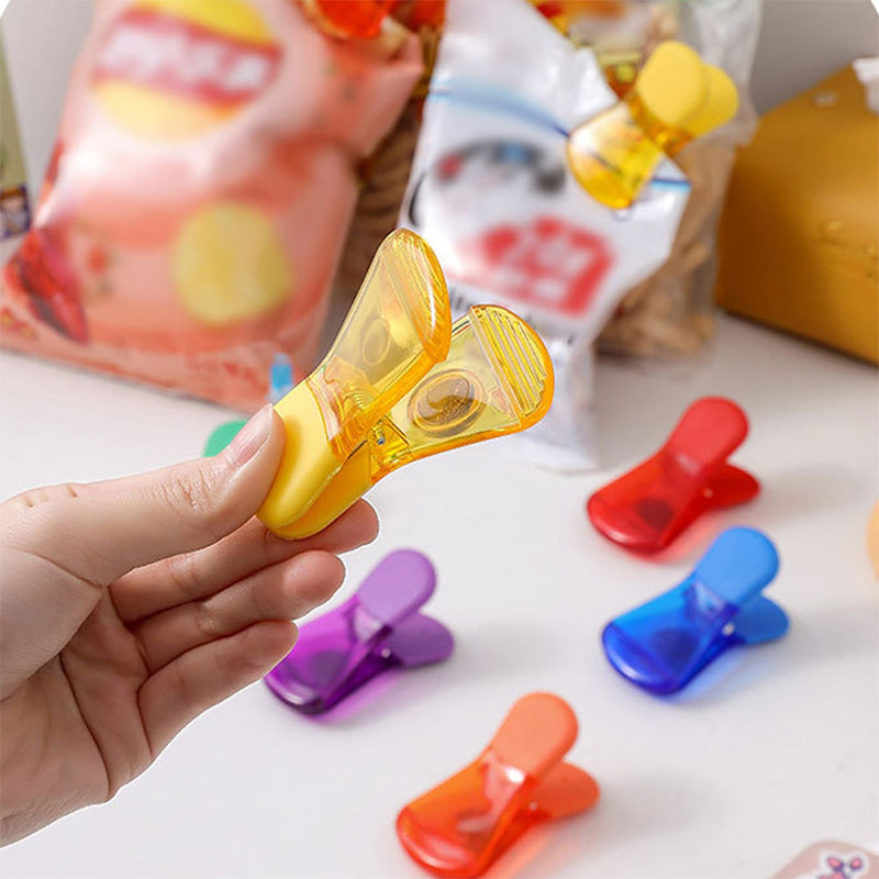 Fargerike magnetiske matforseglingsklips (6 stk) | Skanto