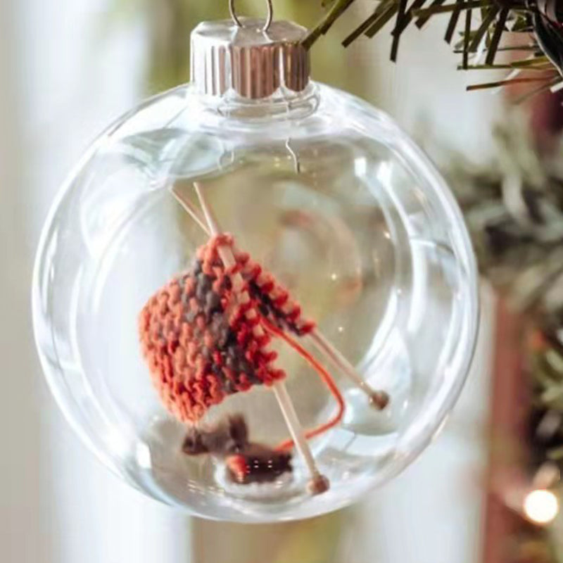 Jule Strikket Kule Ornamenter Xmas Tre Henge Dekorasjon Pendel | Skanto