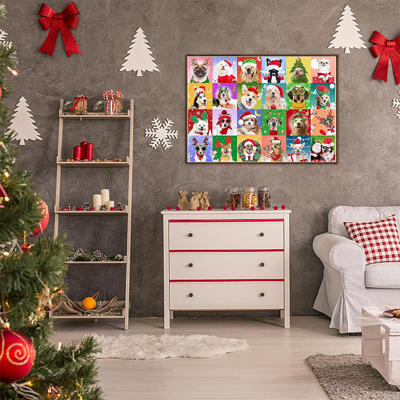 Norvo | 1000PCS Jule puslespill Adventskalender - Julegave