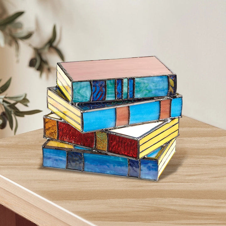 Sertifikat Glass Stacked Books Lampe | Skanto