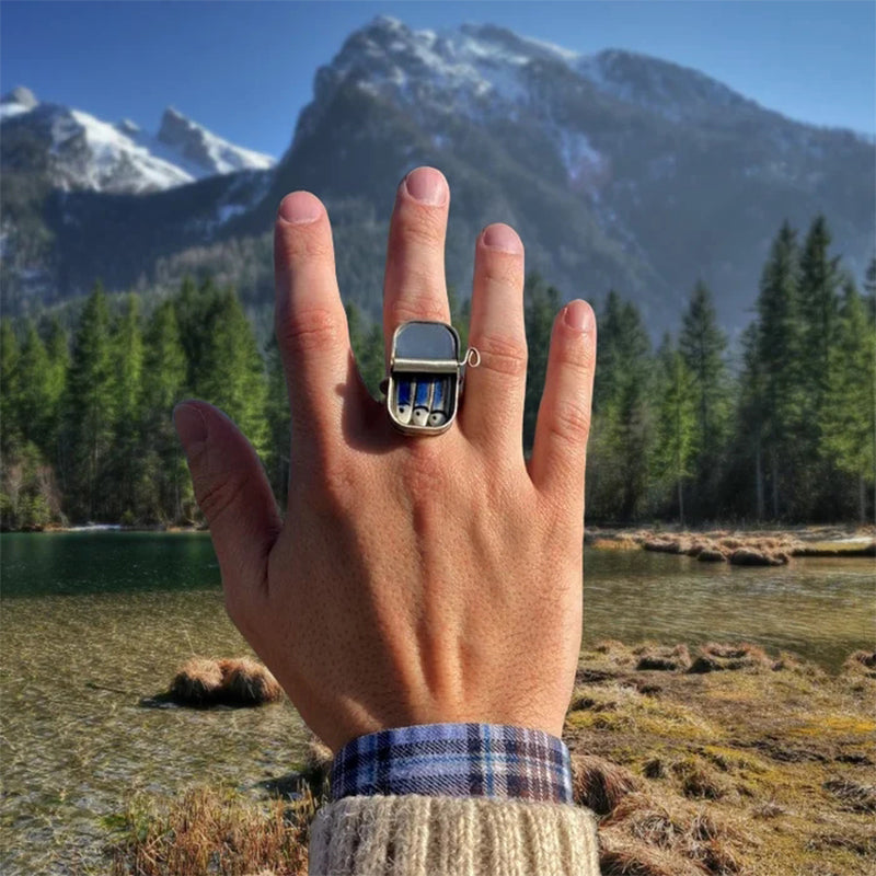Skanto | Konserverte Sardiner Justerbar Ring/ Halskjede