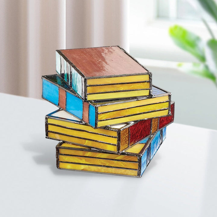 Sertifikat Glass Stacked Books Lampe | Skanto