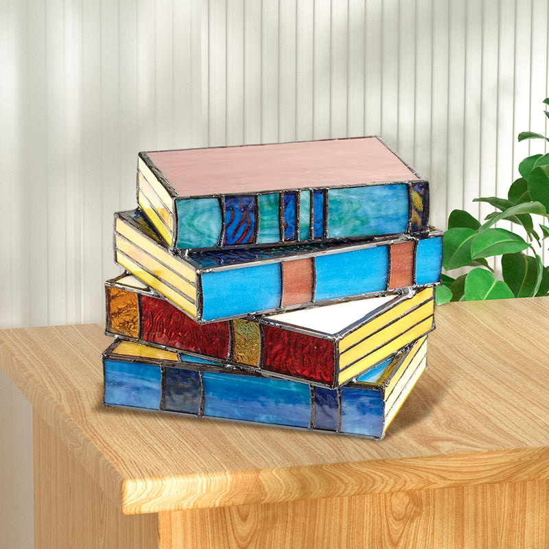 Sertifikat Glass Stacked Books Lampe | Skanto