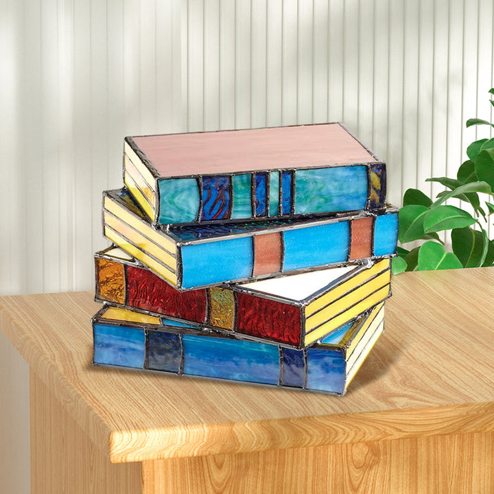 Sertifikat Glass Stacked Books Lampe | Skanto