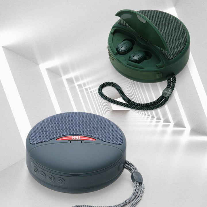 Skanto | 2 i 1 Portable Mini Lyd med Bluetooth Høretelefoner
