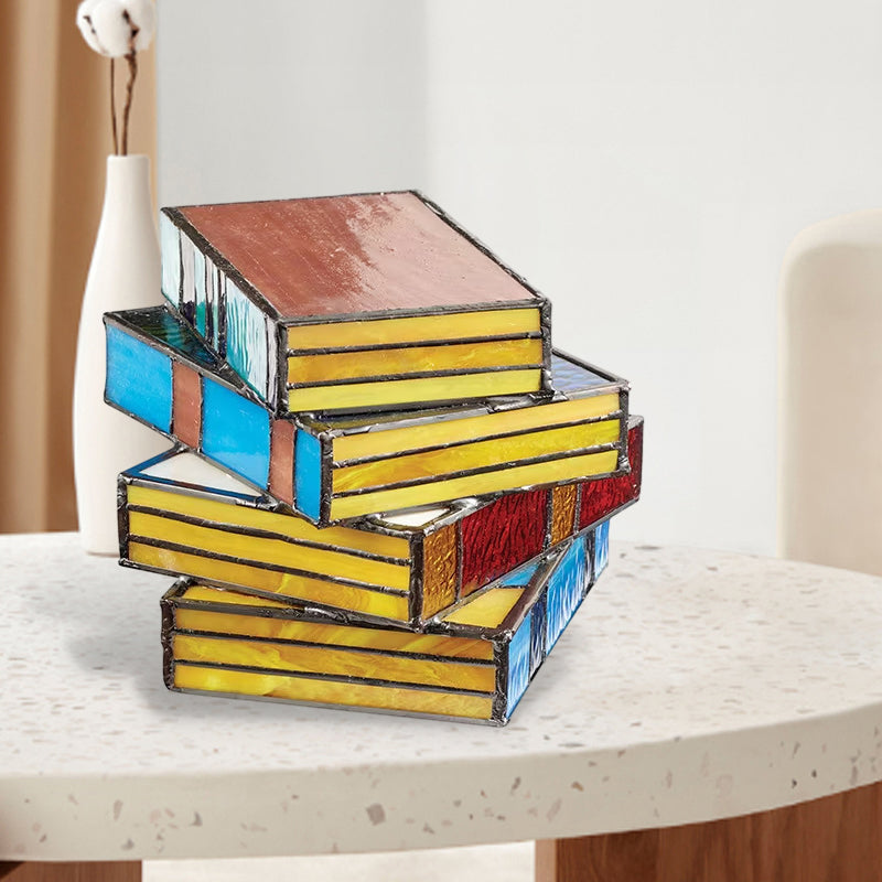Sertifikat Glass Stacked Books Lampe | Skanto