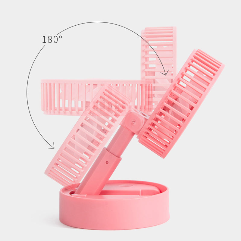 Mini vifte med sammenleggbar teleskopisk telefonholder | Skanto