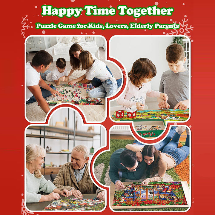 Skanto | 1000PCS Jule puslespill Adventskalender - Julegave