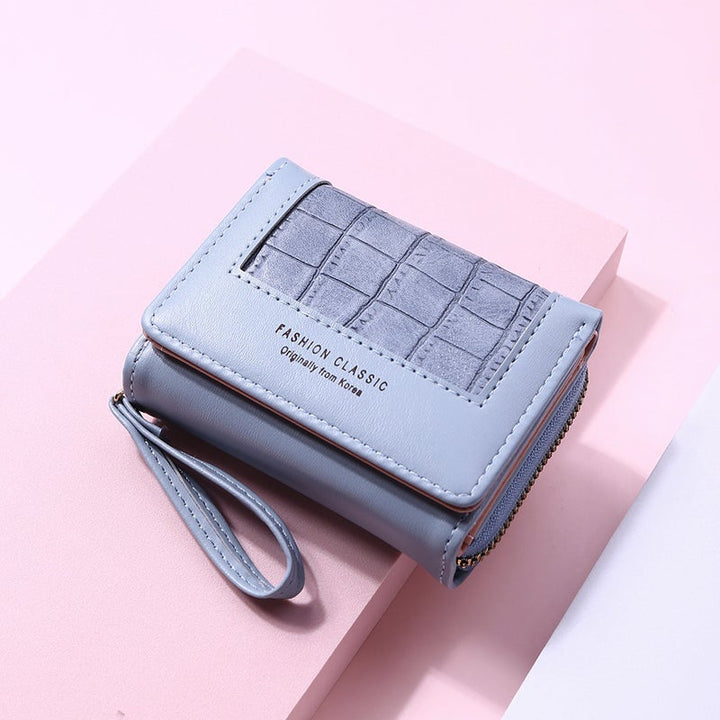 Skanto | Large Capacity Multi-Card Zipper Tri-Fold Myntpung