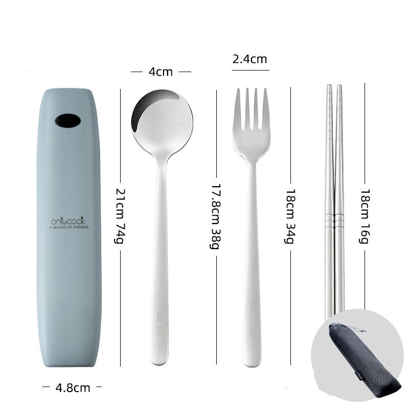 Skanto | Bærbart Bestikksett Med UV Desinfeksjon For Å Drepe Bakterier