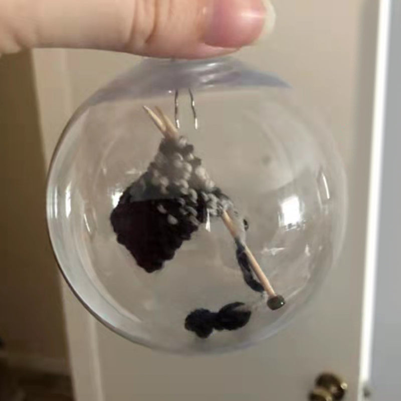 Jule Strikket Kule Ornamenter Xmas Tre Henge Dekorasjon Pendel | Skanto