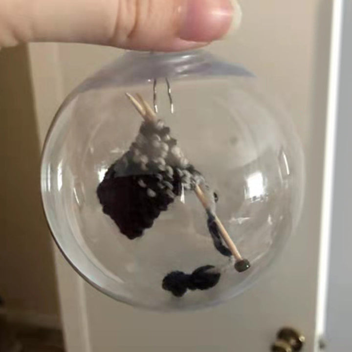 Jule Strikket Kule Ornamenter Xmas Tre Henge Dekorasjon Pendel | Skanto