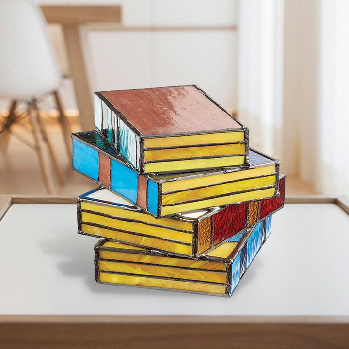 Sertifikat Glass Stacked Books Lampe | Skanto