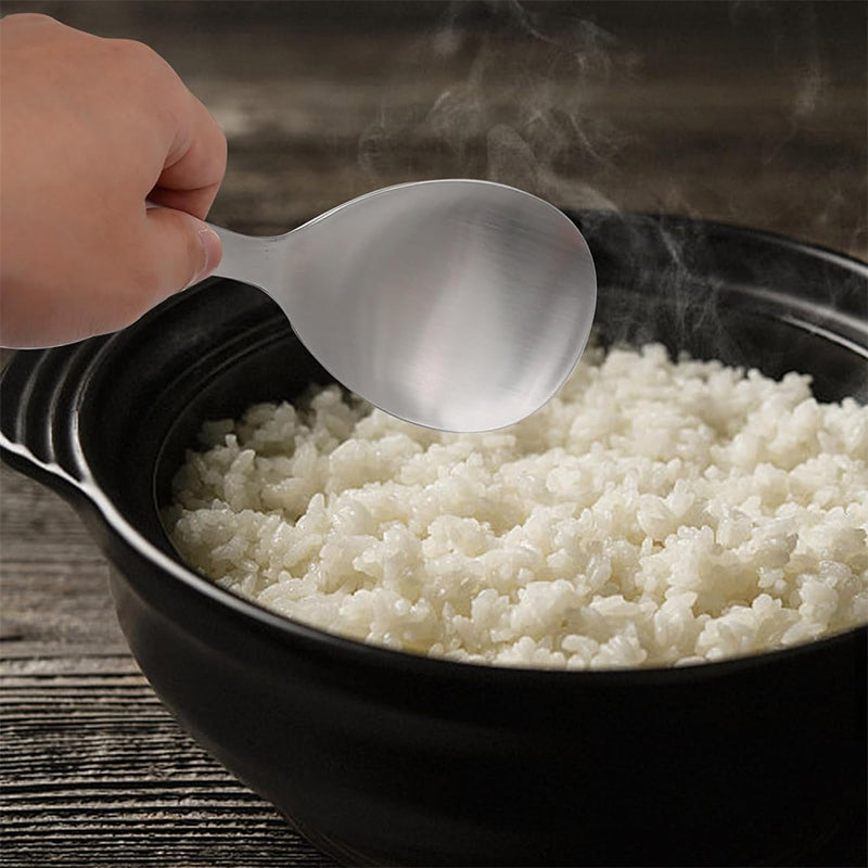 Tykk rustfritt stål non-stick ris skje | Skanto