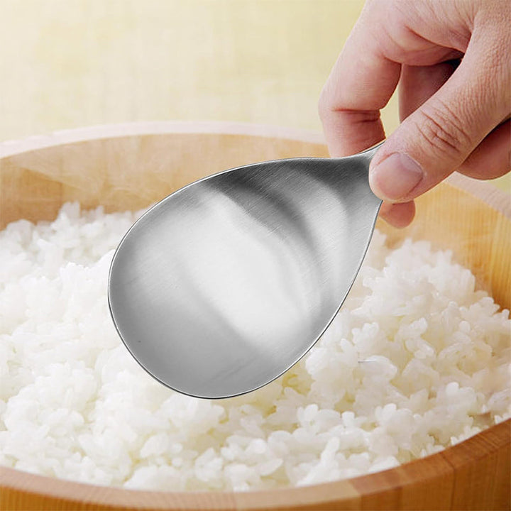 Tykk rustfritt stål non-stick ris skje | Skanto