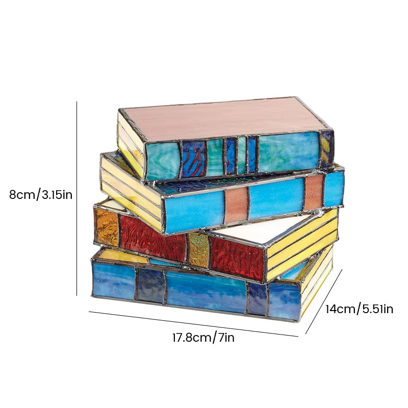 Sertifikat Glass Stacked Books Lampe | Skanto