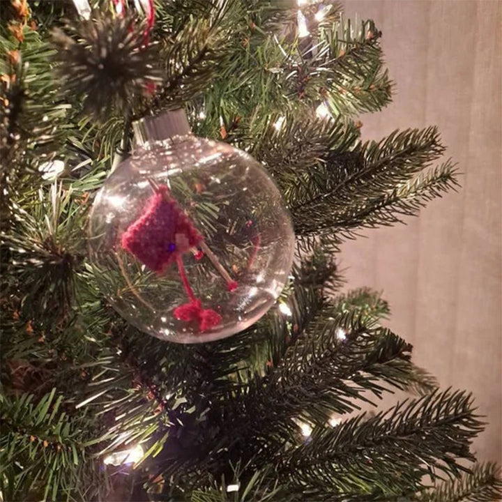 Jule Strikket Kule Ornamenter Xmas Tre Henge Dekorasjon Pendel | Skanto