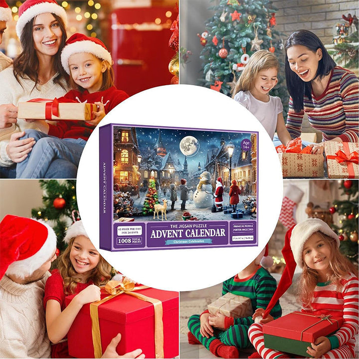 Skanto | 1000PCS Jule puslespill Adventskalender - Julegave