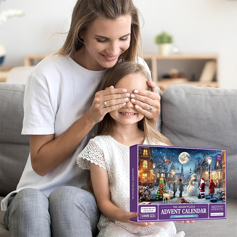 Skanto | 1000PCS Jule puslespill Adventskalender - Julegave