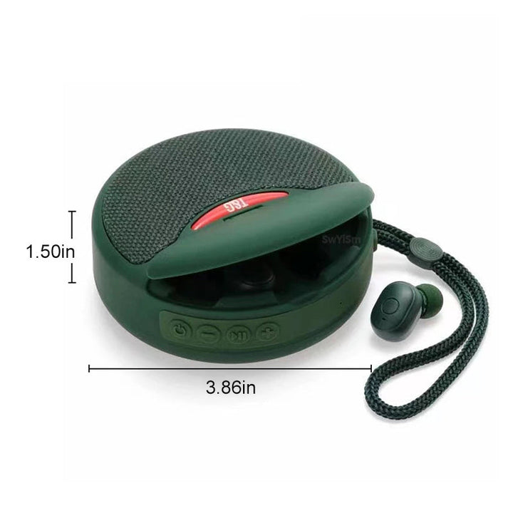 Skanto | 2 i 1 Portable Mini Lyd med Bluetooth Høretelefoner