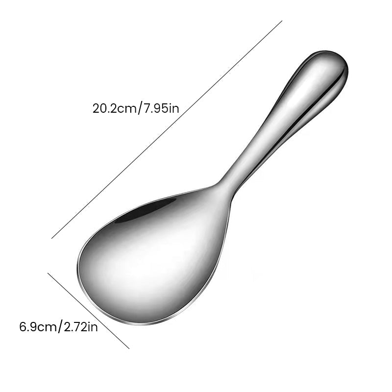 Tykk rustfritt stål non-stick ris skje | Skanto