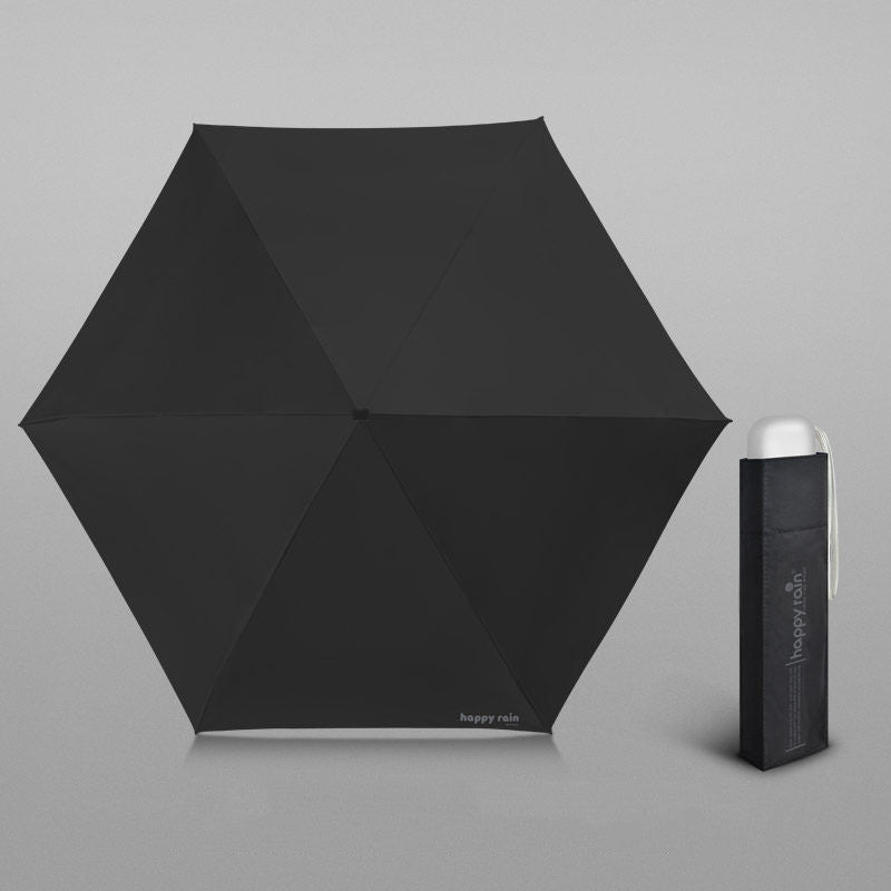 Skanto | Mini Slim Automatisk UV Paraply, med 6 Ribber & 99% UV Blokk, for Solfylte & Regnfulle Dager