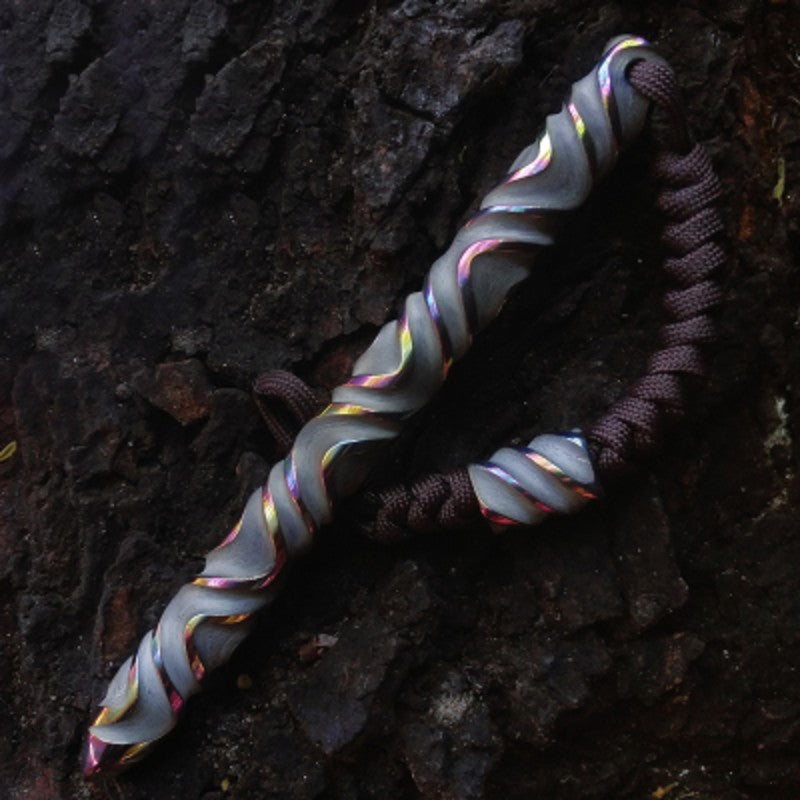 Skanto | Håndlaget Fashionable Titanium EDC Verktøy med 3D tekstur, for Vedheng, Gave & Ornament