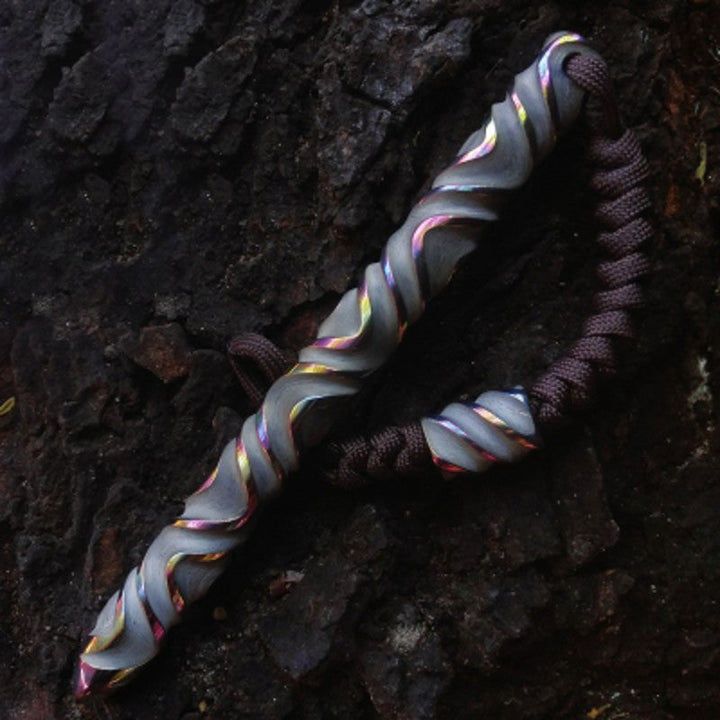 Skanto | Håndlaget Fashionable Titanium EDC Verktøy med 3D tekstur, for Vedheng, Gave & Ornament
